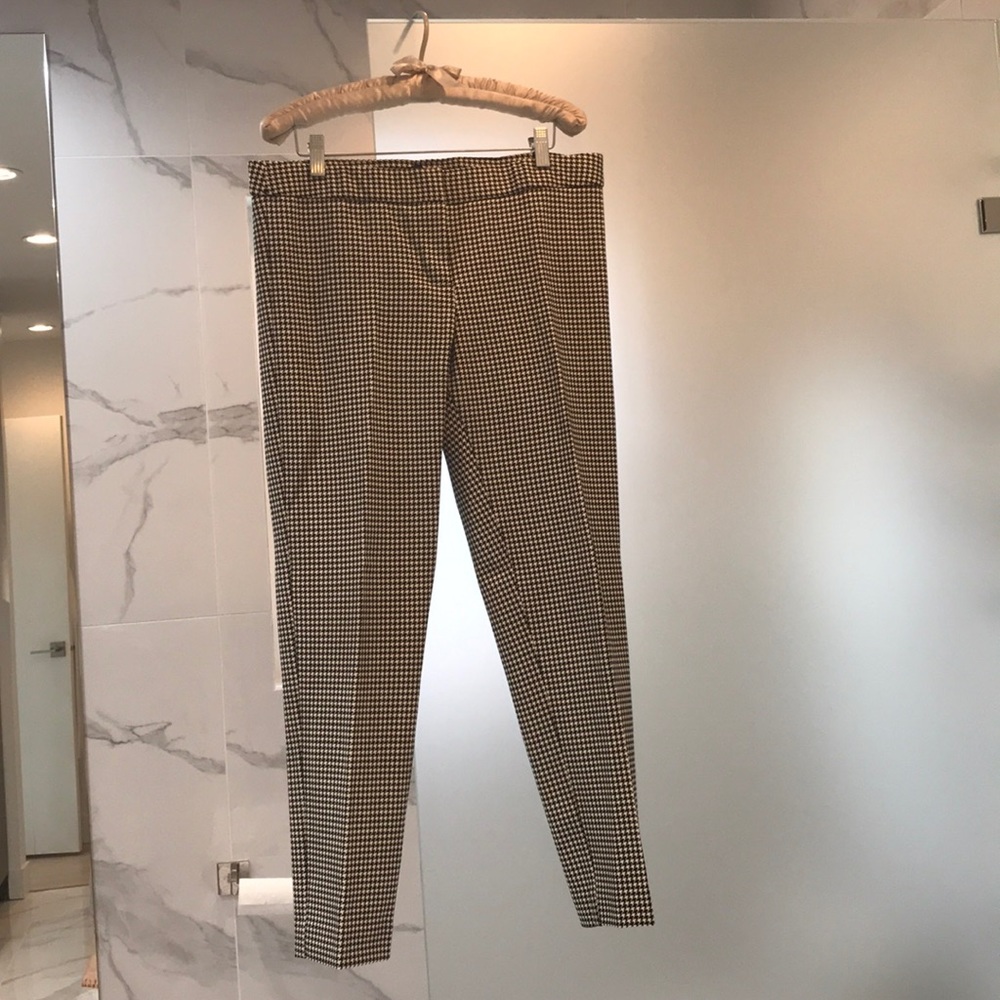 Houndstooth cigarette pants